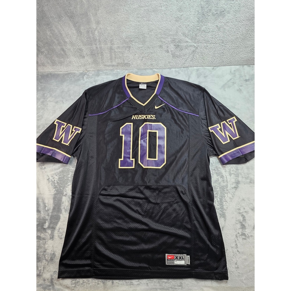 Nike Washington Huskies #10 Black Football Jersey Mens XXL NCAA